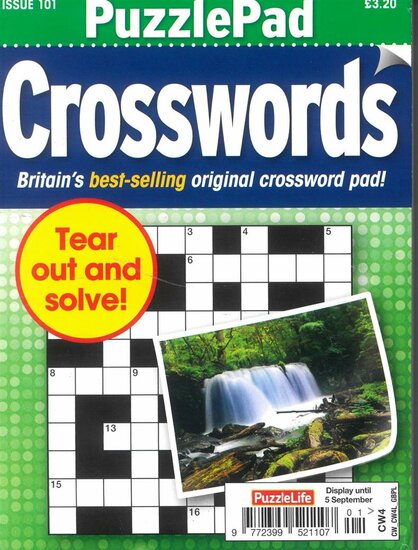 Puzzlelife Puzzlepad Crossword Magazine