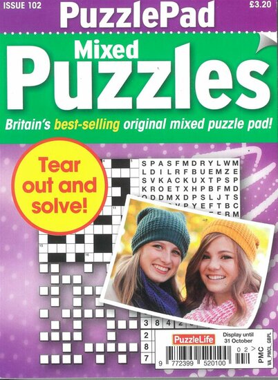 Puzzlelife Puzzlepad Mixed Puzzles Magazine