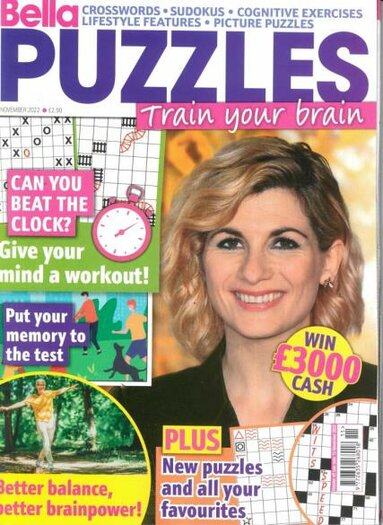 Bella Puzzles Train Your Brain Magazine Subscription Paper Magazines