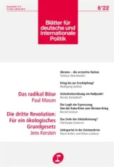 Blätter Für und Internationale Politik (German) 1